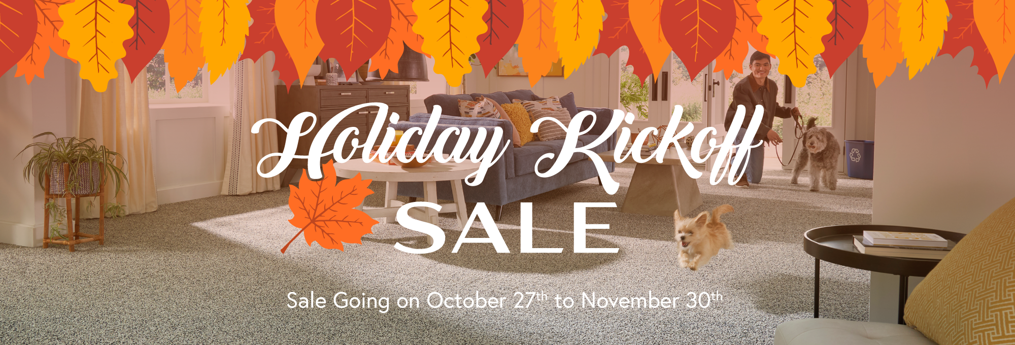 The CarpetsPlus ColorTile Holiday Kick Off Sale runs from October 27th to November 30th